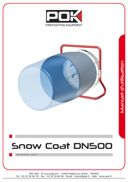 POK Snow Coat DN500 Manuel utilisateur