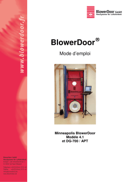 BlowerDoor 4.1, DG-700/APT : Mode d'emploi + AI Chat