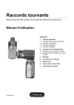 PRESSOL Raccords tournants, Manuel d'utilisation + IA