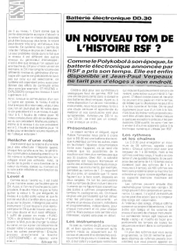 RSF DD.30 Manuel utilisateur