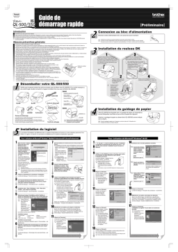 Brother QL-500, QL-550: Guide de démarrage rapide + PDF