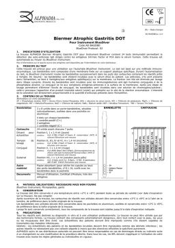 ALPHADIA Biermer Atrophic Gastritis DOT Mode d'emploi