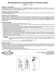 CHEMetrics MDL+ Manuel utilisateur