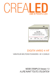 CREALED DIGITA VARIO 4 HF Manuel Utilisateur | AI Chat &amp; PDF