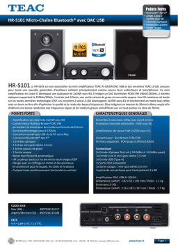 TEAC HR-S101: Chat IA & Téléchargement PDF