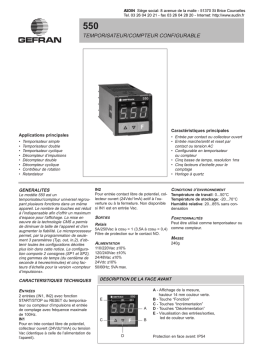 GEFRAN 550 Fiche Technique | AI Chat & PDF Access