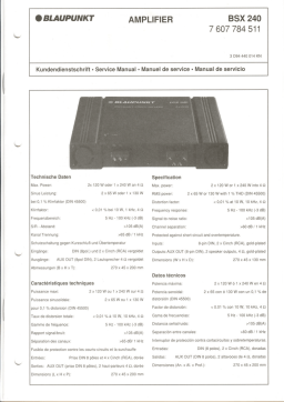 Blaupunkt BSX 240 Amplificateur | Chat IA et PDF