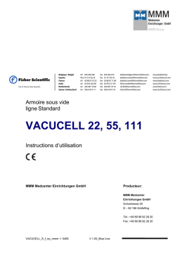 VACUCELL 22/55/111 Instructions + AI Chat & PDF