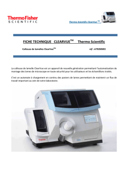 Fiche technique Thermo Scientific ClearVue | AI Chat