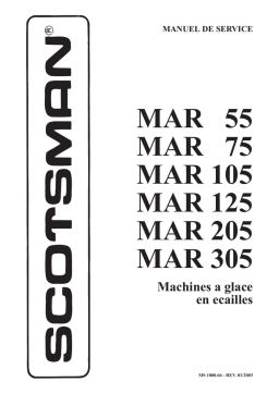 Scotsman MAR 305 Manuel utilisateur