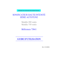 S&eacute;rie Autotune Sonificateur: Guide d'utilisation + AI Chat