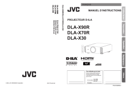 JVC DLA-X90R, X70R, X30: Manuel d'utilisation + IA Chat