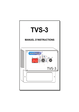 Sentinel TVS-3 Manuel d'utilisation + AI Chat