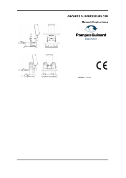 Pompes Guinard CPD 9-40H Manuel utilisateur