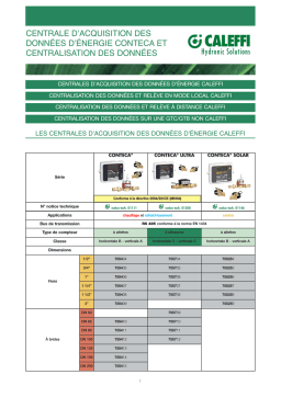 Centrales d'acquisition Caleffi CONTECA | AI Chat & PDF