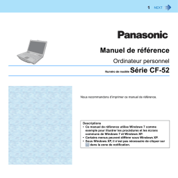 Manuel Panasonic CF-52: Chat IA et Téléchargement PDF