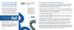 Bell Contact famille Mode d'emploi