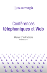 Convergia Conf&eacute;rences t&eacute;l&eacute;phoniques et Web : Manuel d'instructions + AI Chat &amp; PDF Download