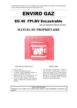 Enviro EG 40 FPI.BV Manuel du propriétaire