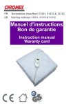 CHROMEX 31312 Manuel utilisateur