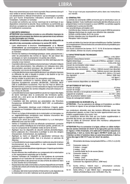 BFT LIBRA : Manuel d'utilisation, IA et PDF
