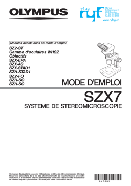 Olympus SZX7: Mode d'emploi + Chat IA & PDF