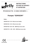 Jetly SEMISOM 1500/65 Manuel utilisateur