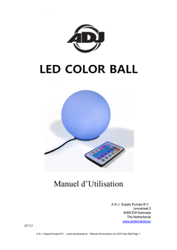 LED COLOR BALL Manuel d'utilisation | AI Chat & PDF