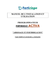 Fertiriego ACTIVA : Manuel d'installation + IA