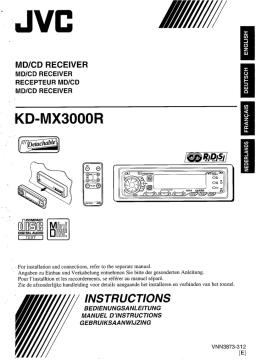 JVC KD-MX3000R Récepteur MD/CD : Chat IA & PDF