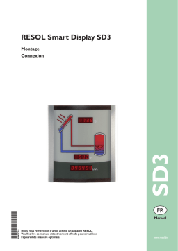 Resol Smart Display SD3 Manuel utilisateur