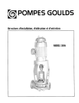 POMPES GOULDS 3996 Manuel utilisateur