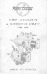 Roto Diesel DPA Manuel utilisateur