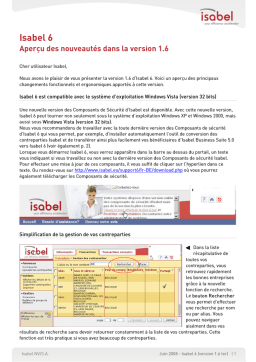 Isabel 6 : Nouveautés, Chat IA et PDF à télécharger