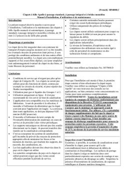 Conbraco Apollo à passage standard Manuel utilisateur