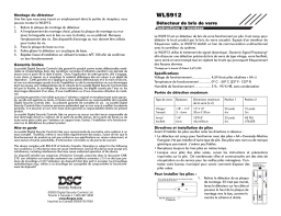 WLS912 D&eacute;tecteur Bris Verre : Chat IA + PDF