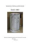 Manuel d'installation AQWA d'Orient DAO-1003 | AI Chat &amp; PDF