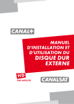 CANALSAT DISQUE DUR EXTERNE Manuel utilisateur