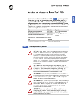 Allen-Bradley PowerFlex 700H Installation manuel