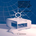 Agilent s&eacute;rie 1100 G1367A Manuel utilisateur