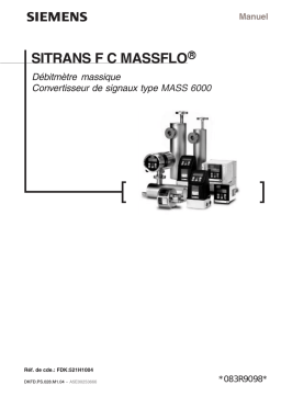 SITRANS MASS 6000: Manuel d'Utilisateur + IA Chat & PDF