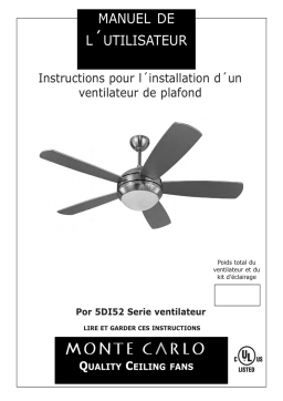 Manuel d'utilisation 5DI52 Ventilateur de plafond + IA