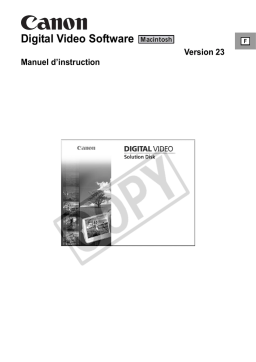 Manuel Canon Digital Video Software + AI Chat & PDF