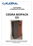 Calid&eacute;al CEDRA BIOPACK EX Manuel utilisateur