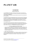 PLANET'AIR TF PURIFINER: Notice + IA | PDF