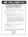 Progressive Dynamics 9100L: Guide et IA