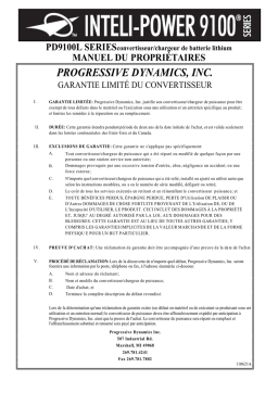 Progressive Dynamics 9100L: Guide et IA