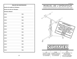 SUMNER Série 2300 2300 Manuel d'Utilisateur + IA Chat & PDF