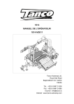 Tanco AUTOWRAP 1814 Manuel utilisateur