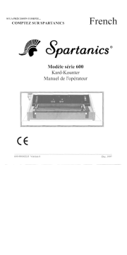 Spartanics Série 600: Assistance IA + PDF